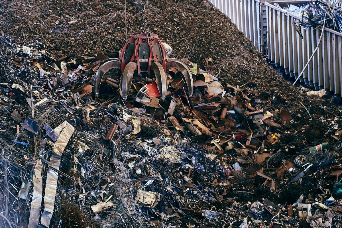 Recycling-Behälter für Wertstoffe