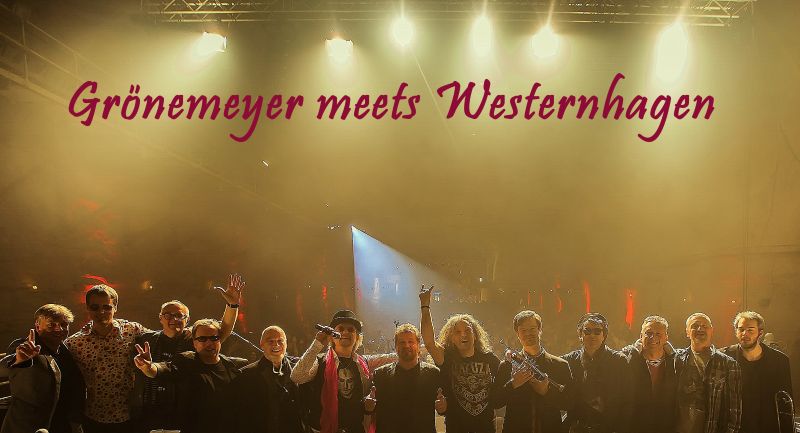 GROENLAND und MARIUZZ gemeinsam auf der Bühne beim Tribute-Konzert